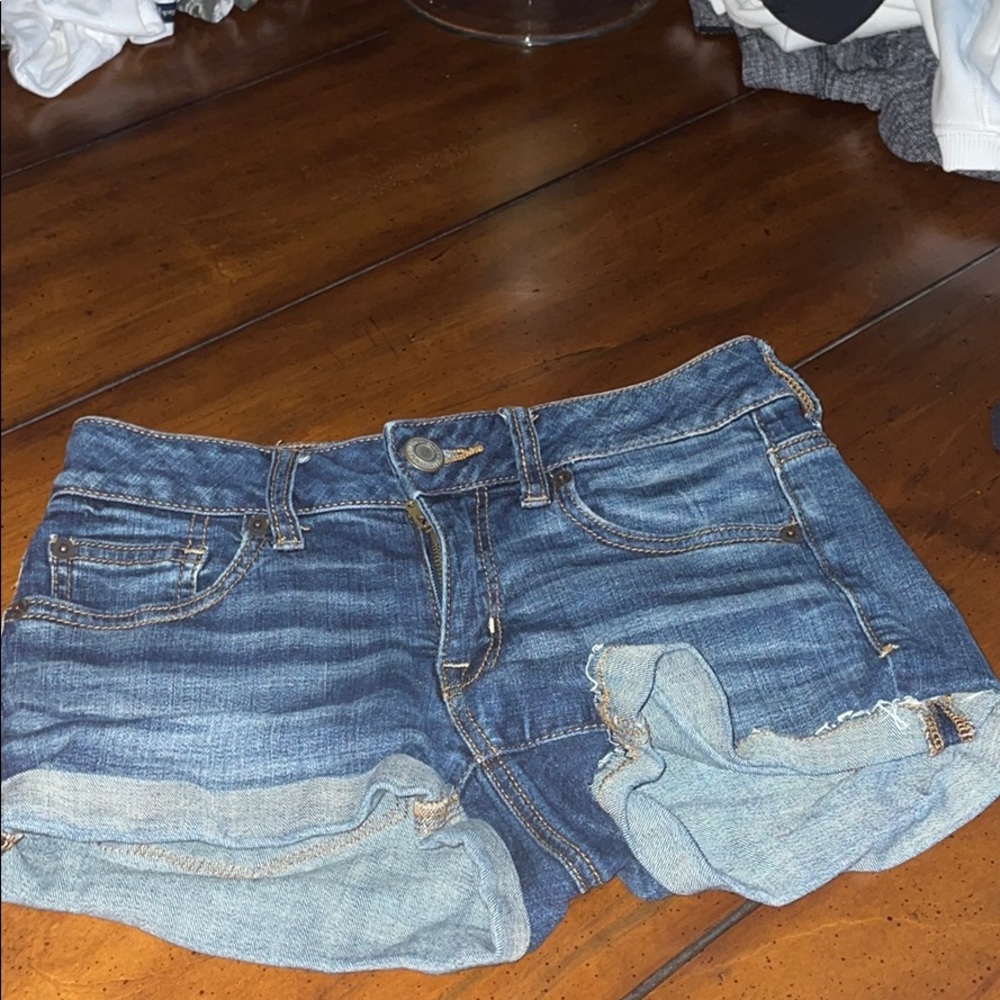 American Eagle Dark Denim Shorts